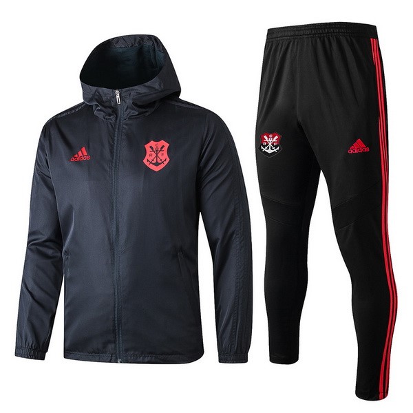 Rompevientos Flamengo Conjunto Completo 2019-2020 Negro Rojo